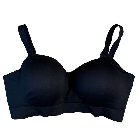 Truekind Supportive Comfort Wireless Shaping Adjustable Intimate Bra Black Sz XL - Picture 1 of 8